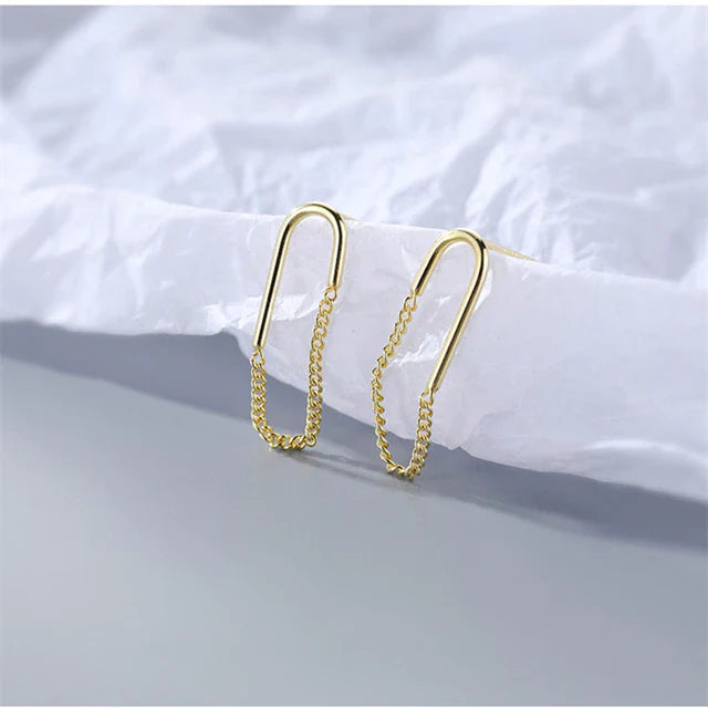 Einfache geometrische Quastenohrringe | Shop Nory