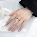 Einfacher Stil Langer Streifen Geometrischer Offener Ring | Shop Nory