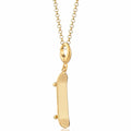 Gold Skateboard Charm Halskette | Shop Nory