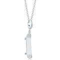 Silber Skateboard Charm Halskette | Shop Nory