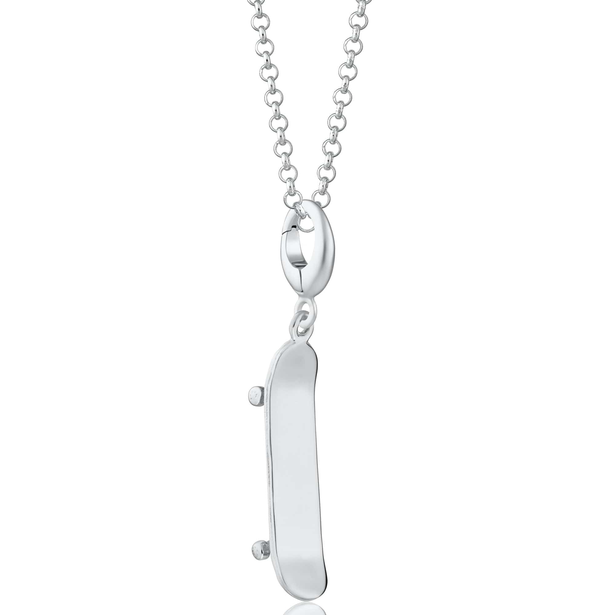Silber Skateboard Charm Halskette | Shop Nory