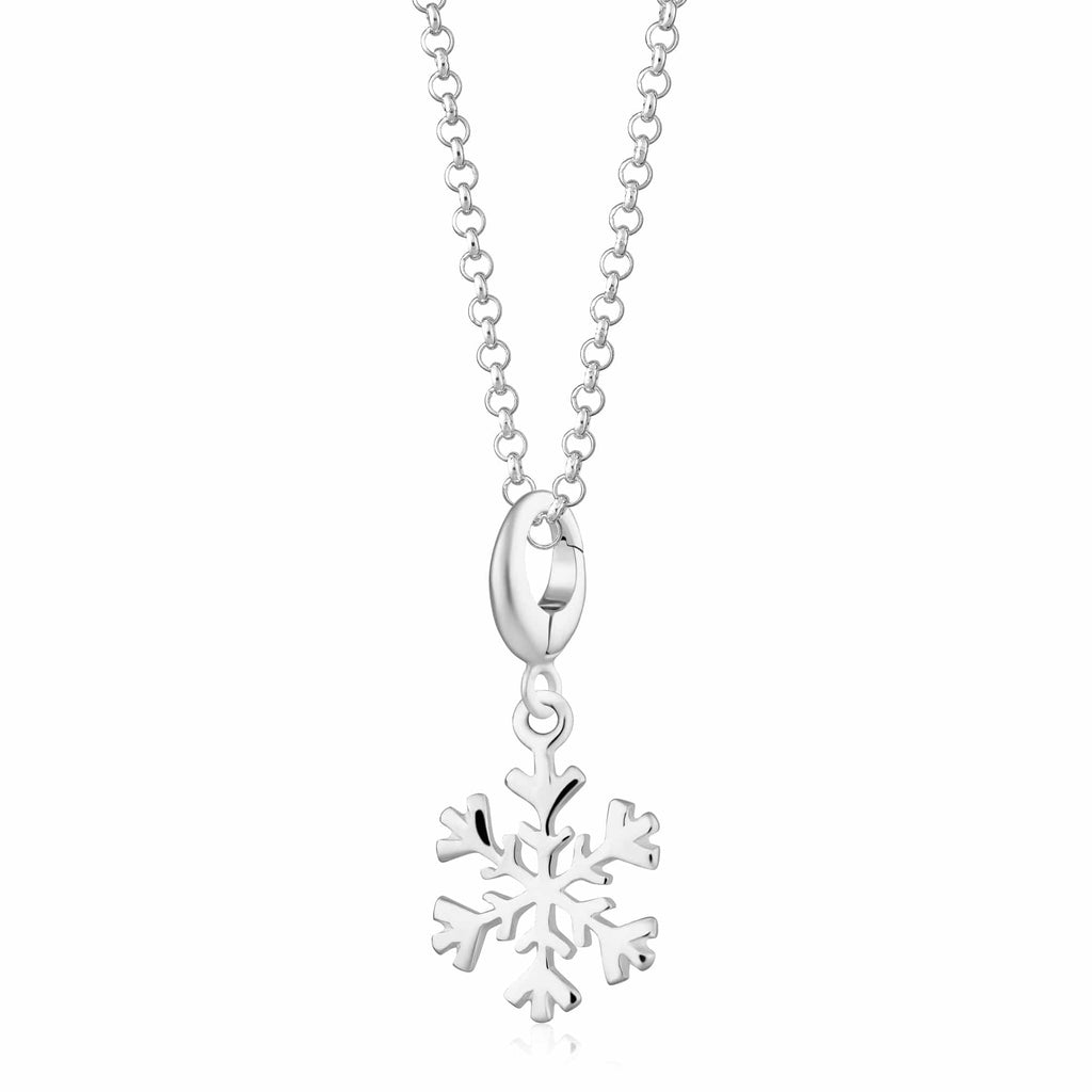 Silber Schneeflocken Charm Halskette | Shop Nory