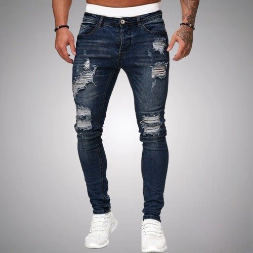 Dehnbare Ripped Jeans für Männer