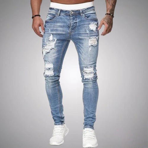 Dehnbare Ripped Jeans für Männer