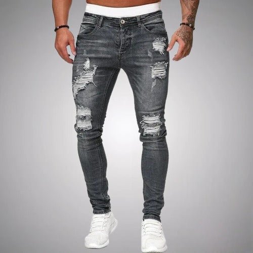 Dehnbare Ripped Jeans für Männer