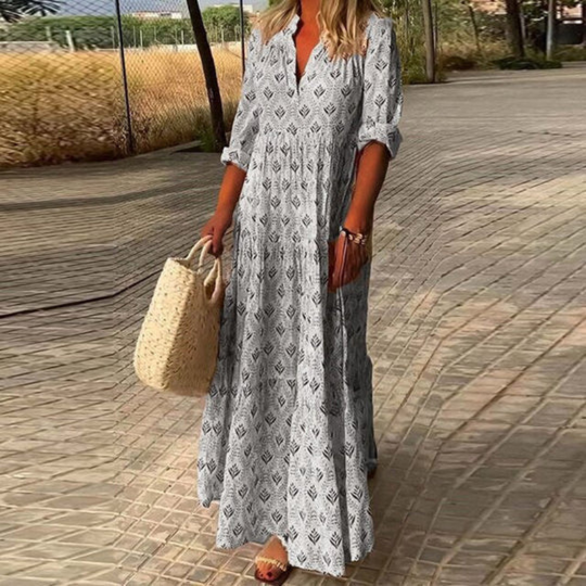 Sommer Boho Kleid Maxi
