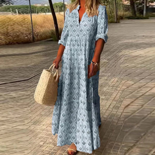 Sommer Boho Kleid Maxi