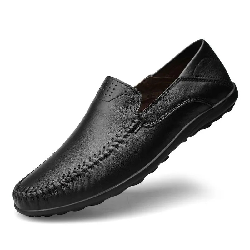 Herren Sommer Loafer Schwarz
