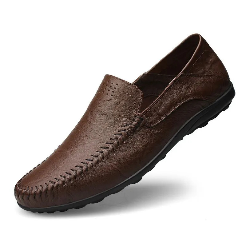 Herren Sommer Loafer Schwarz
