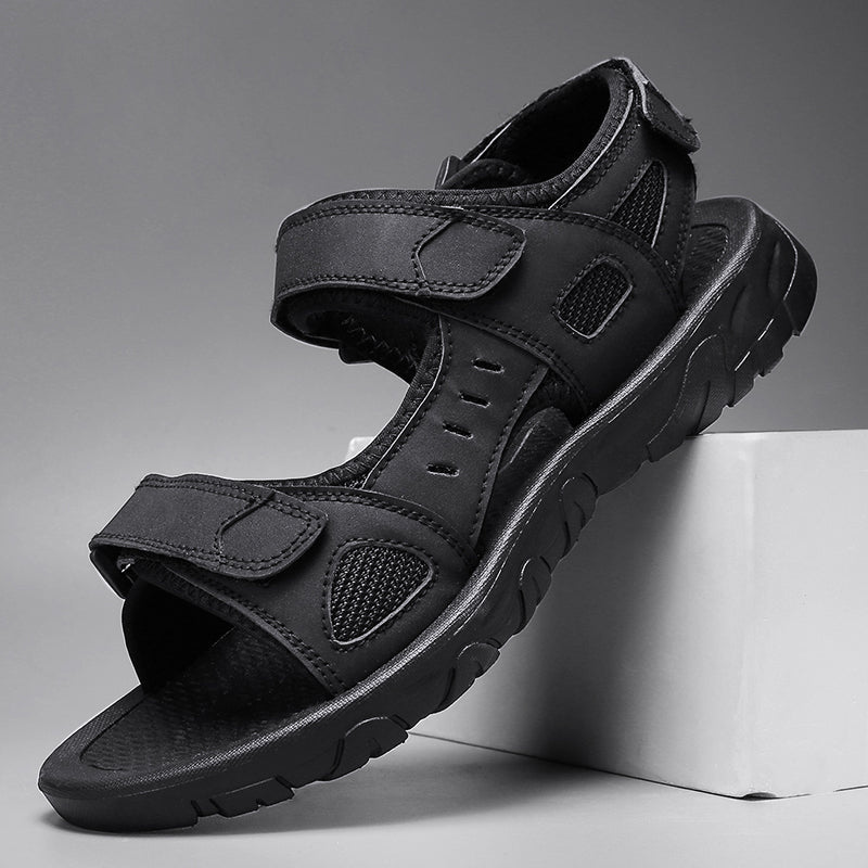 Shopnory | Herren Sommer Sandalen Schwarze
