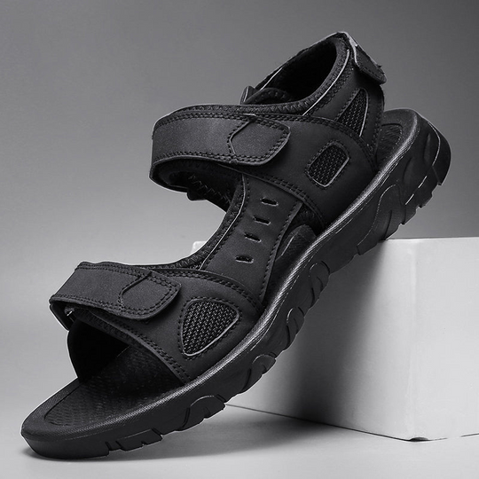 Shopnory | Herren Sommer Sandalen Schwarze