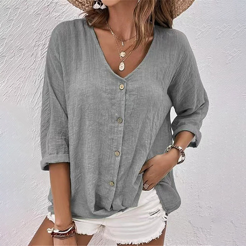 Stylisches T-Shirt mit V-Ausschnitt