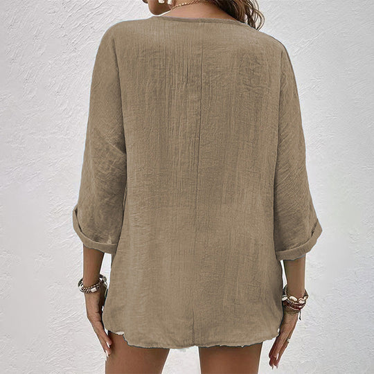 Stylisches T-Shirt mit V-Ausschnitt