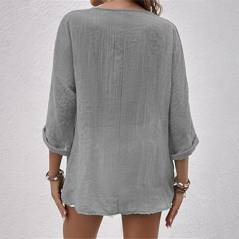 Stylisches T-Shirt mit V-Ausschnitt