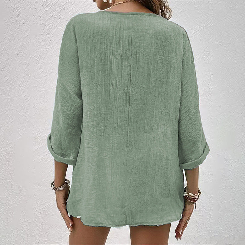 Stylisches T-Shirt mit V-Ausschnitt