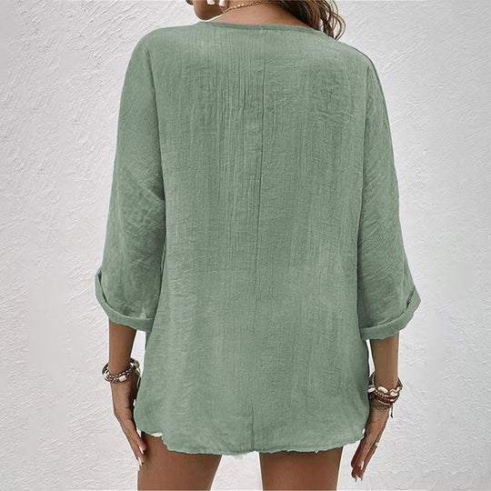 Stylisches T-Shirt mit V-Ausschnitt