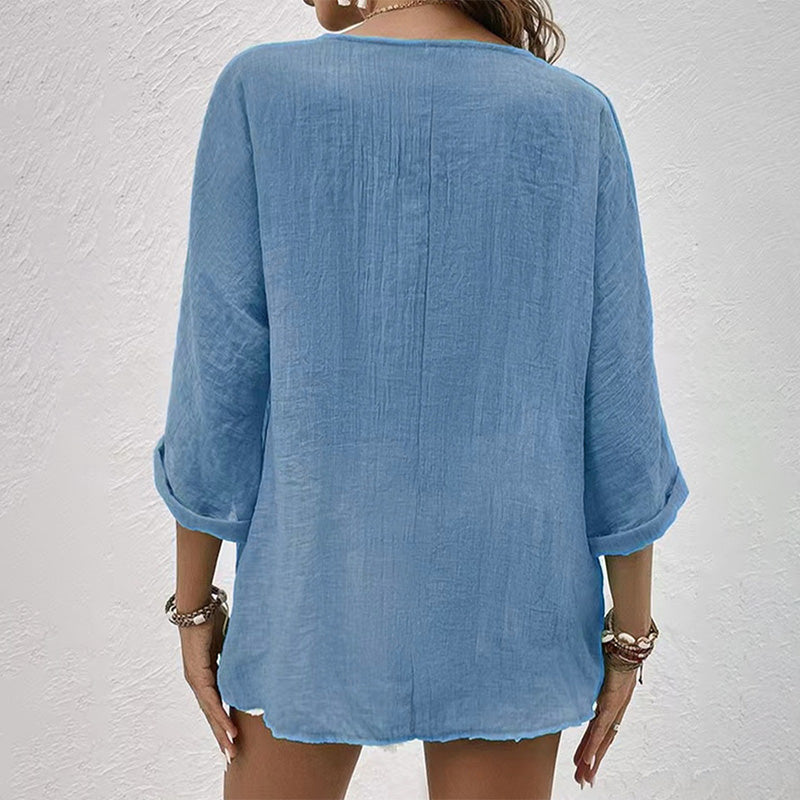 Stylisches T-Shirt mit V-Ausschnitt