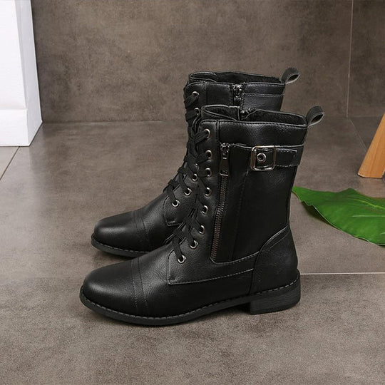 Orthopädische Stiefeletten mit seitlichem Reißverschluss