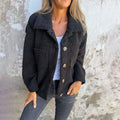 Kurze Warme Bouclé Jacke
