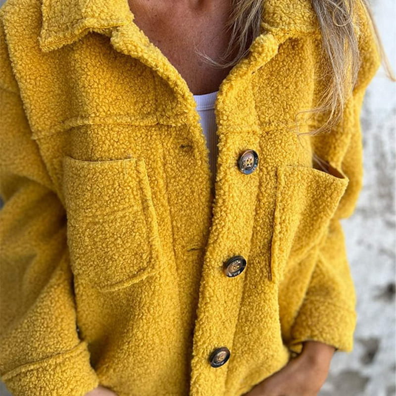 Kurze Warme Bouclé Jacke
