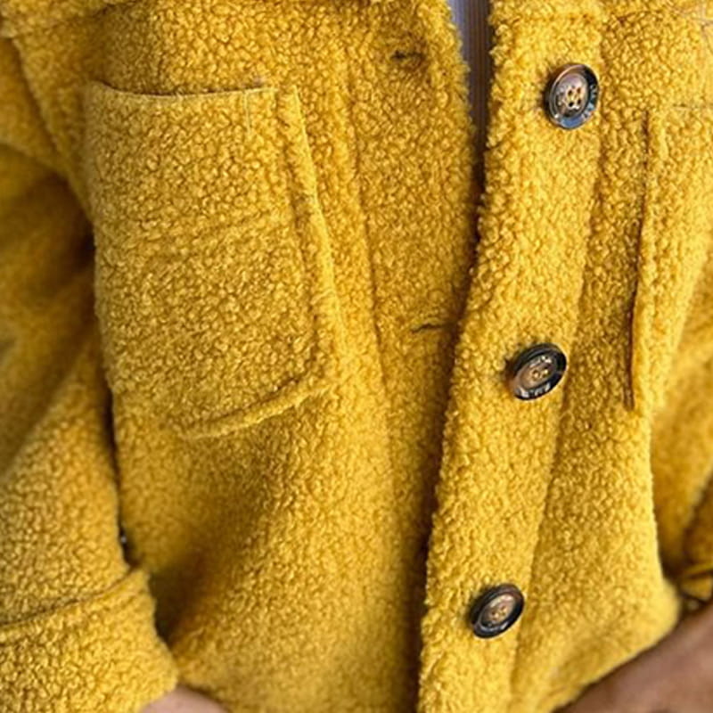 Kurze Warme Bouclé Jacke