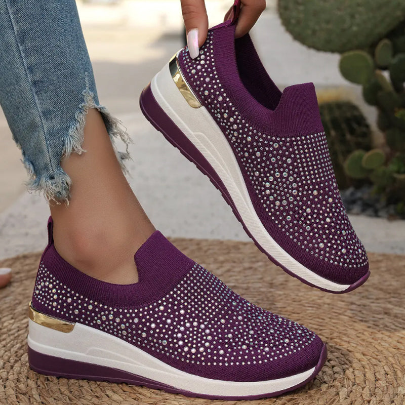 Lässige Slip-On Mesh-Sneaker für Frauen