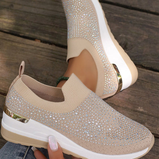 Lässige Slip-On Mesh-Sneaker für Frauen