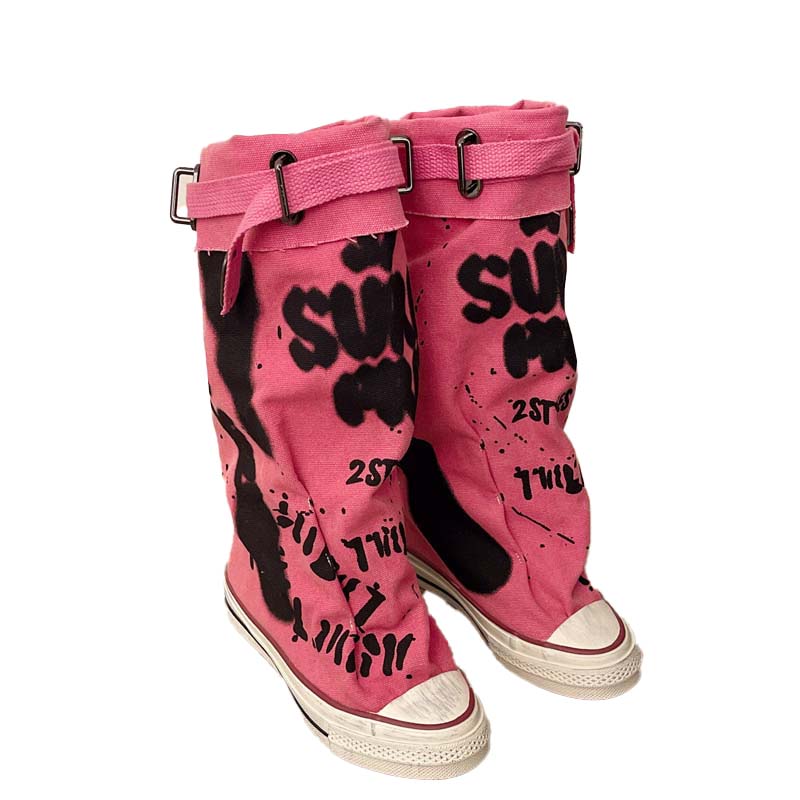 Modische Retro-Stiefel für Damen, flach & lässig