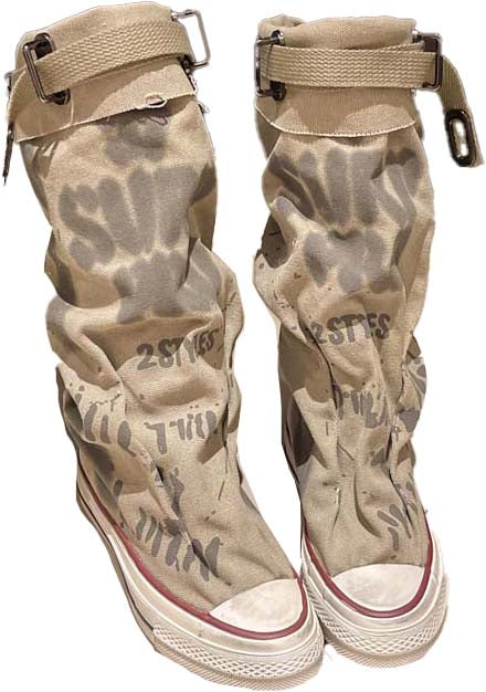 Modische Retro-Stiefel für Damen, flach & lässig