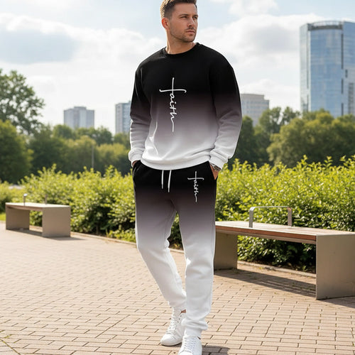 Herren Trainingsanzug Sport Set Atmungsaktiv