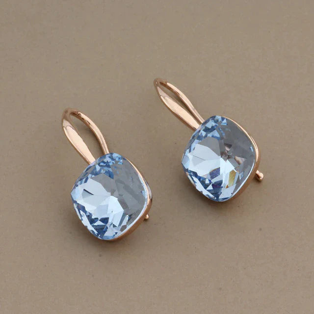 Quadratische Blaue Trendohrringe | Shop Nory