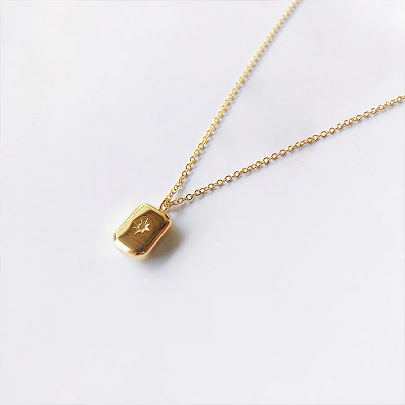 Quadratischer Tropfen Anhänger Necklace | Shop Nory