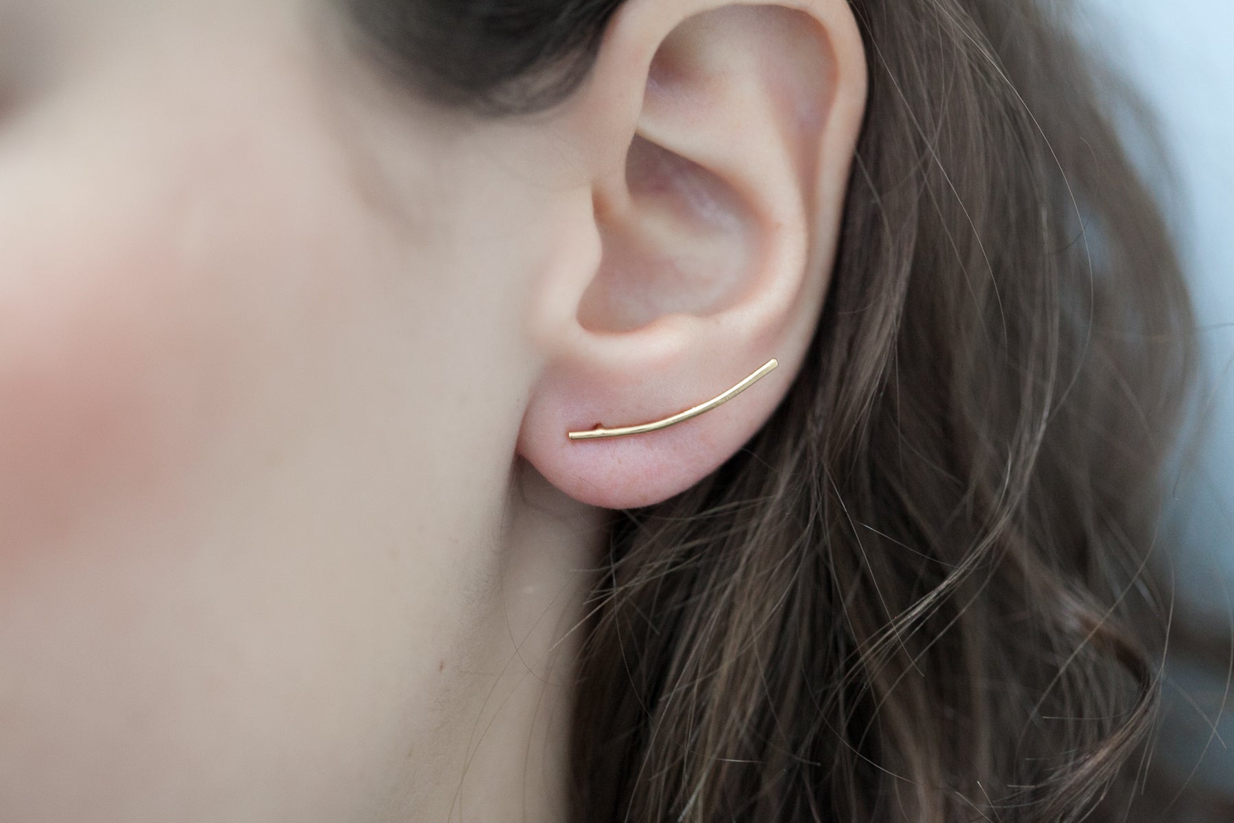 Stäbchen Ohrringe Vergoldet - Ear Climber | Shop Nory