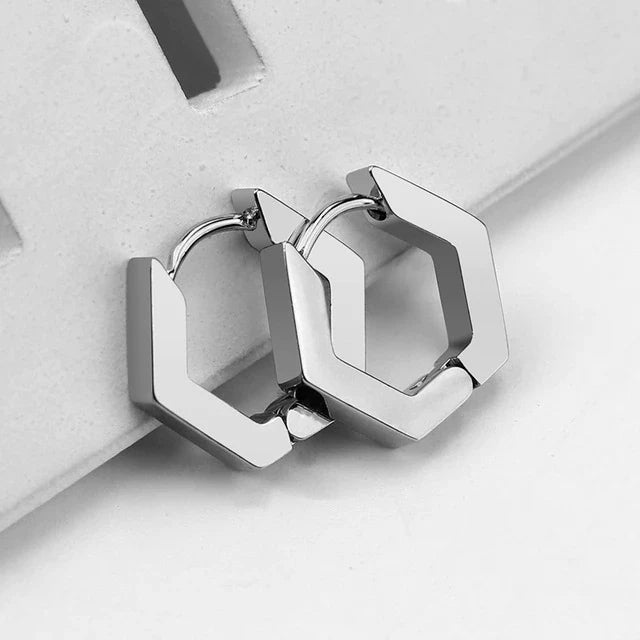 Edelstahl 3 Farben Mini Geometrische Ohrringe | Shop Nory