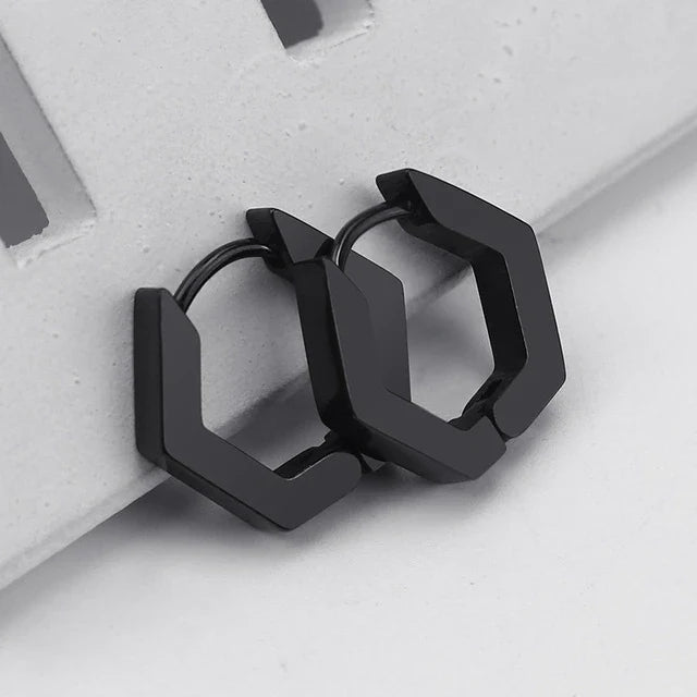 Edelstahl 3 Farben Mini Geometrische Ohrringe | Shop Nory