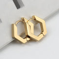 Edelstahl 3 Farben Mini Geometrische Ohrringe | Shop Nory
