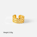 Edelstahl verstellbare vergoldete Ringe | Shop Nory
