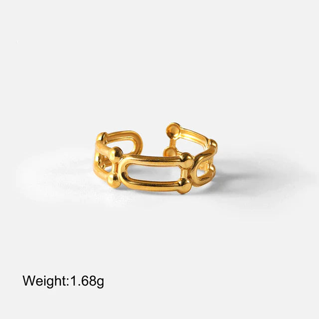Edelstahl verstellbare dicke Kettenringe | Shop Nory