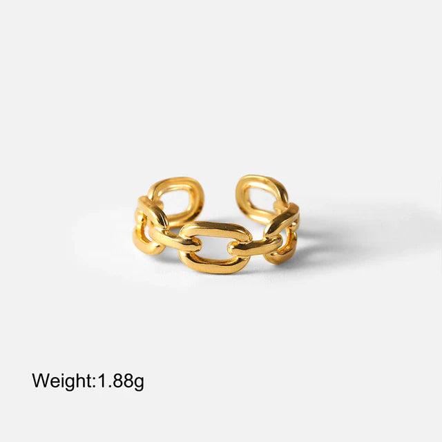 Edelstahl verstellbare dicke Kettenringe | Shop Nory