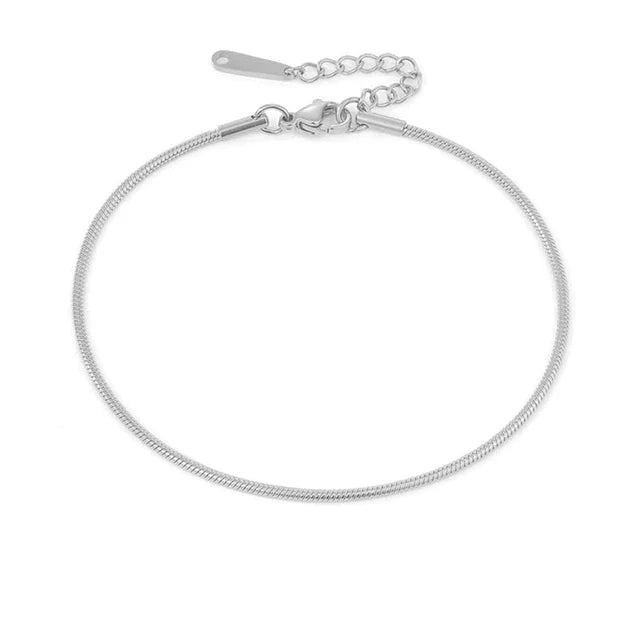 Edelstahl verstellbares Schlangenketten-Fußkettchen | Shop Nory