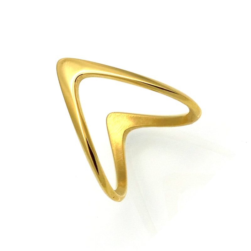 Exquisite Polished Double V Knöchelring | Shop Nory