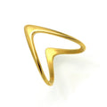 Exquisite Polished Double V Knöchelring | Shop Nory