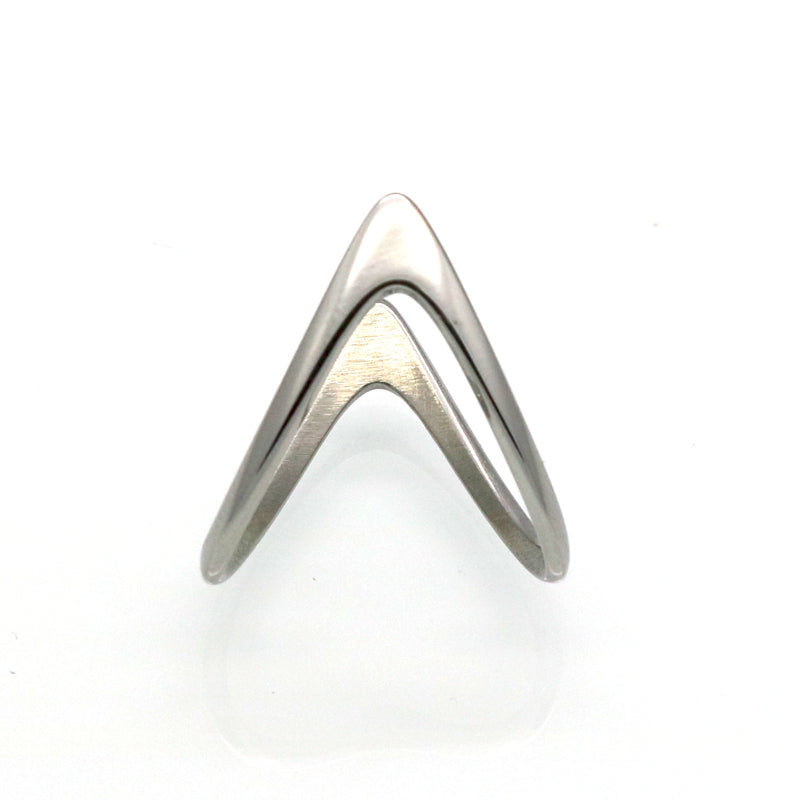 Exquisite Polished Double V Knöchelring | Shop Nory