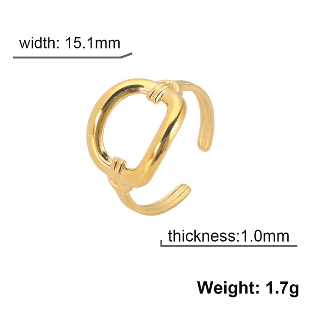 Edelstahl Minimalistischer Offener Ring | Shop Nory