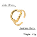 Edelstahl Minimalistischer Offener Ring | Shop Nory