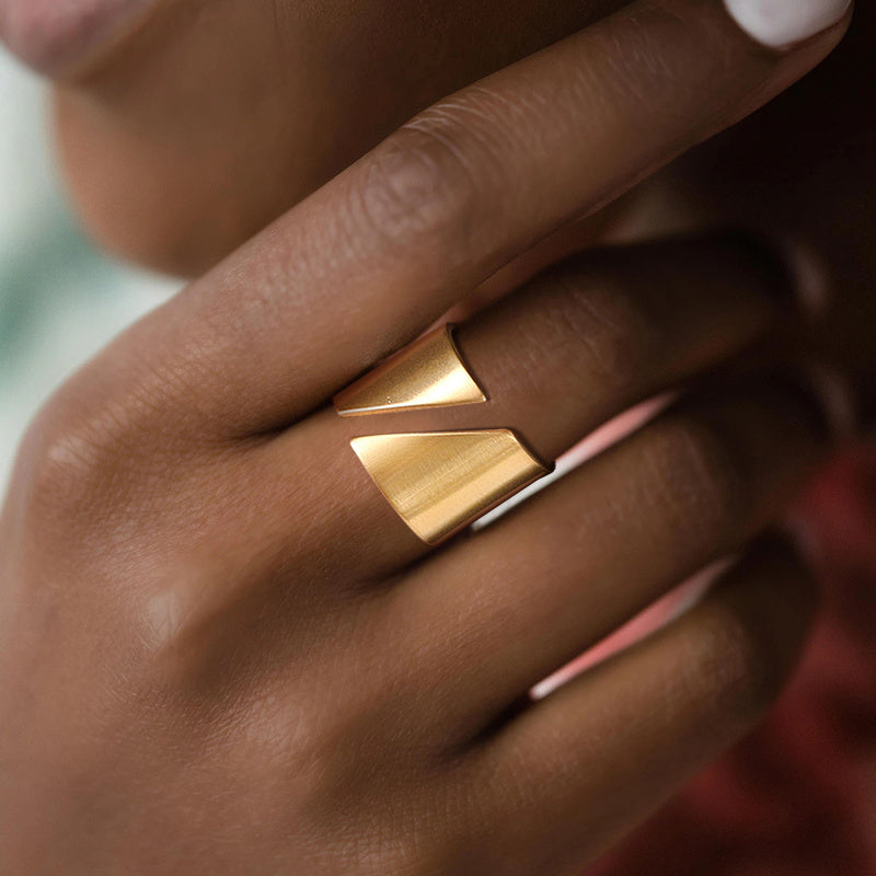 Edelstahl Moderne Wickel Breite Ring | Shop Nory