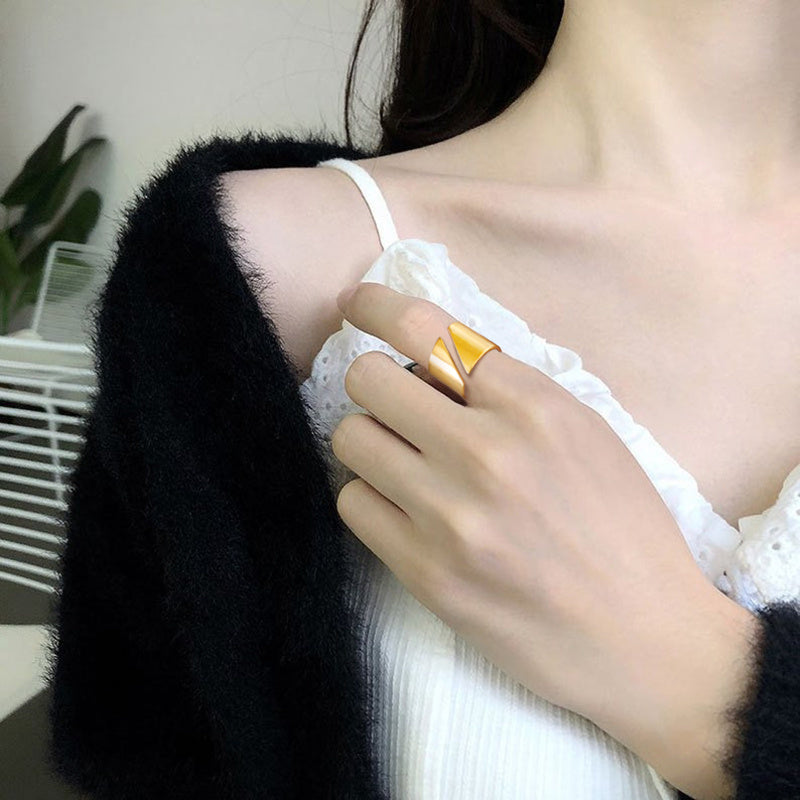 Edelstahl Moderne Wickel Breite Ring | Shop Nory