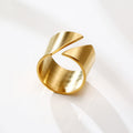 Edelstahl Moderne Wickel Breite Ring | Shop Nory