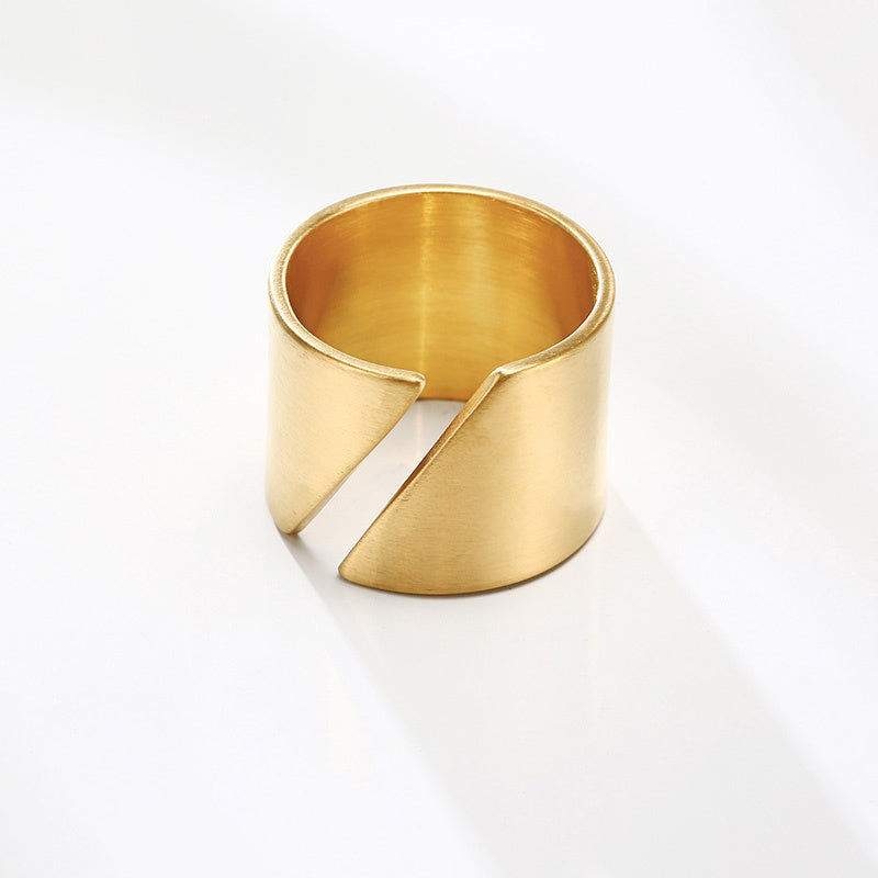 Edelstahl Moderne Wickel Breite Ring | Shop Nory