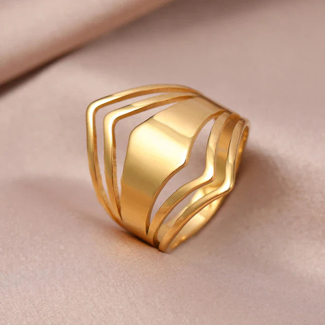 Edelstahl Rhombus Antike Ringe | Shop Nory